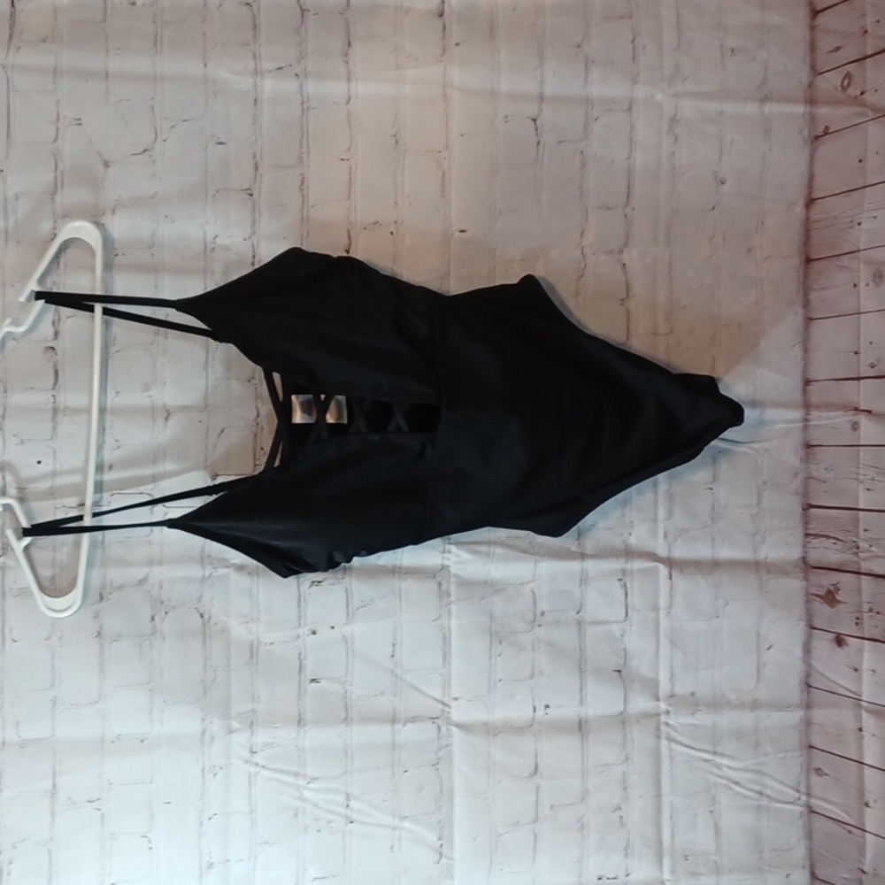 Womans Juniors No Boundries Black Sexy One Piece Suit  XL 15 -17 New No …